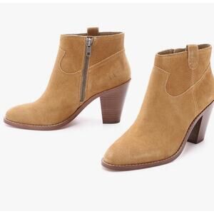 Ash Women's Ivana Ankle Boots Western Bootie Suede Size 37 7